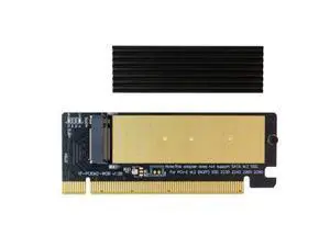 WISDUM NVME PCIe 4.0 Adapter, M.2 NVME SSD to PCI Express Adapter with Heat Sink, Only Support PCIe x16 Slot,Support M.2 SSD 2230 2242 2260 2280 WISDUM NVME PCIe 4.0 Adapter, M.2 NVME SSD to PCI Express Adapter with Heat Sink, Only Support PCIe x16 Slot,Support M.2 SSD 2230 2242 2260 2280