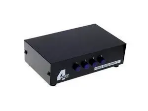 WISDUM 4 Port Input 1 Output Audio Video AV RCA Switch 4 Ways Selector Splitter Box WISDUM 4 Port Input 1 Output Audio Video AV RCA Switch 4 Ways Selector Splitter Box