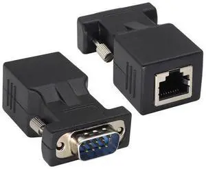 RJ45 to DB9 RS232 Adapter 9-Pin Serial Port RS232 Male to RJ45 Female CAT5 CAT6 Ethernet LAN Extend Converter, Network to DB9 Serial Port Coupler Extender Adapter (2 Pack-Male) RJ45 to DB9 RS232 Adapter 9-Pin Serial Port RS232 Male to RJ45 Female CAT5 CAT6 Ethernet LAN Extend Converter, Network to DB9 Serial Port Coupler Extender Adapter (2 Pack-Male)