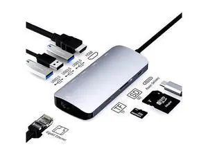 USB C Hub Ethernet Port USB C Adapter GIGABIT 1000M Rj45 8in1 multiport 60W Fast charging-4K HD-MI to 5Gbps Data Transfer,SD/TF, USB C Hub_Flat USB C Hub Ethernet Port USB C Adapter GIGABIT 1000M Rj45 8in1 multiport 60W Fast charging-4K HD-MI to 5Gbps Data Transfer,SD/TF, USB C Hub_Flat