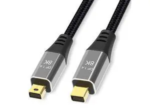Mini DisplayPort to Mini DisplayPort 1.4 8K(7680X4320)@60Hz 4K@144Hz Ultra HD Cable Converter Compatible with Thunderbolt MacBook Pro MacBook Air 2M Mini DisplayPort to Mini DisplayPort 1.4 8K(7680X4320)@60Hz 4K@144Hz Ultra HD Cable Converter Compatible with Thunderbolt MacBook Pro MacBook Air 2M