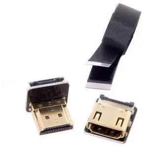 FPV Down Angled 90 Degree HDMI Male to Female FPC Flat Cable for HDTV Multicopter Aerial Photography (0.2m) FPV Down Angled 90 Degree HDMI Male to Female FPC Flat Cable for HDTV Multicopter Aerial Photography (0.2m)