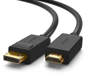 BUCIER UGREEN 4K UHD DP to HDMI Cable Male to Male Displayport to HDMI Video Cable DisplayPort to HDTV Monitor Cable Support Audio for HP ,HTC VIVE Virtual Reality System and DP Enabled Devices 15FT BUCIER UGREEN 4K UHD DP to HDMI Cable Male to Male Displayport to HDMI Video Cable DisplayPort to HDTV Monitor Cable Support Audio for HP ,HTC VIVE Virtual Reality System and DP Enabled Devices 15FT