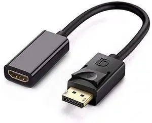 DisplayPort to HDMI Adapter DP to HDMI Adapter Cable Male to Female Support 1080P 3D for Display Port Enabled Desktops and Laptops to Connect to HDMI Displays Adapter DisplayPort to HDMI Adapter DP to HDMI Adapter Cable Male to Female Support 1080P 3D for Display Port Enabled Desktops and Laptops to Connect to HDMI Displays Adapter
