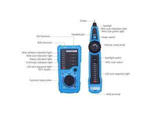 WISDUM 1PCS RJ11 RJ45 Cat5 Cat6 Telephone Wire Tracker Tracer Toner Ethernet LAN Network Cable Tester Detector Line Finder WISDUM 1PCS RJ11 RJ45 Cat5 Cat6 Telephone Wire Tracker Tracer Toner Ethernet LAN Network Cable Tester Detector Line Finder