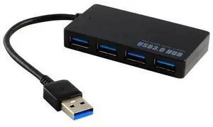 4-Port USB 3.0 Hub 5Gbps Portable Compact PC Mac Laptop Notebook Desktop 4-Port USB 3.0 Hub 5Gbps Portable Compact PC Mac Laptop Notebook Desktop