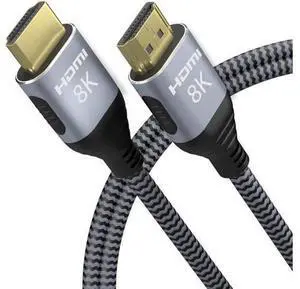 8K HDMI 2.1 UHD 8K High Speed 48Gbps 8K@60Hz 4K@120Hz HDCP2.2 4:4:4 HDR 3D ARC HDMI Cable Compatible with HDMI Laptops PS4 SetTop Box HDTVs Projectors (2m, HDMI 8K Cable) 8K HDMI 2.1 UHD 8K High Speed 48Gbps 8K@60Hz 4K@120Hz HDCP2.2 4:4:4 HDR 3D ARC HDMI Cable Compatible with HDMI Laptops PS4 SetTop Box HDTVs Projectors (2m, HDMI 8K Cable)