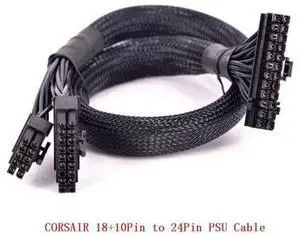 10+18Pin to 24Pin 20+4Pin ATX Power Supply Cable Mining Cable PSU Motherboard Braided Net for Corsair HX1200i HX1000i HX850i HX750i AXi Series AX1500i AX1200i AX860i AX760i RM1000 RM850 RM750 10+18Pin to 24Pin 20+4Pin ATX Power Supply Cable Mining Cable PSU Motherboard Braided Net for Corsair HX1200i HX1000i HX850i HX750i AXi Series AX1500i AX1200i AX860i AX760i RM1000 RM850 RM750
