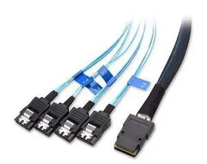 COFIER Internal Mini SAS to SATA Reverse Breakout Cable (SFF-8087 to SATA) 1.6 Feet COFIER Internal Mini SAS to SATA Reverse Breakout Cable (SFF-8087 to SATA) 1.6 Feet