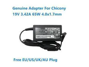 19V 3.42A 65W 4.0x1.7mm Chicony A18-065N3A A065R191P AC Adapter For Laptop Charger Power Supply 19V 3.42A 65W 4.0x1.7mm Chicony A18-065N3A A065R191P AC Adapter For Laptop Charger Power Supply