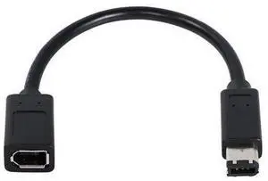 FireWire Cable IEEE 1394 Type A 400 6 Pin Male to Female Data Transfer Adapter Converter Cable Suitable for Digital Camera,Printer,DV.20cm Black (6pin Male/Female) FireWire Cable IEEE 1394 Type A 400 6 Pin Male to Female Data Transfer Adapter Converter Cable Suitable for Digital Camera,Printer,DV.20cm Black (6pin Male/Female)
