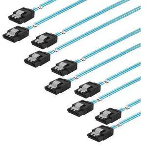 Vszerda SATA-III Cable:0.5M,5 Pack Thin SATA 6Gbps Cables, Straight Flexible 6Gbps Data with Locking Latch for SSD, HDD, CD, DVD Drives,Blue (1.6FT) Vszerda SATA-III Cable:0.5M,5 Pack Thin SATA 6Gbps Cables, Straight Flexible 6Gbps Data with Locking Latch for SSD, HDD, CD, DVD Drives,Blue (1.6FT)