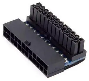 ATX 24Pin Female to 24pin Male 90 Degree Power Adapter Compatible for Mainboard Motherboard Desktops PC Supply ATX 24Pin Female to 24pin Male 90 Degree Power Adapter Compatible for Mainboard Motherboard Desktops PC Supply