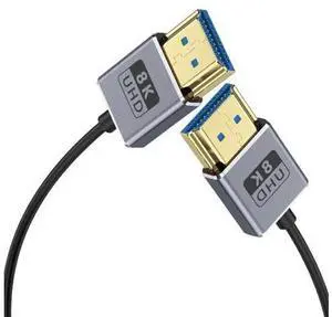 1ft 8K@60Hz HDMI Cable, OD 2.5mm Ultra-Thin HDMI 2.1Version UHD Cord, 48Gbps HDMI Straight Male to Straight Male Coaxial Cable for GH5S, PS5, Xbox One, HDTV, Dynamic HDR,eARC 1ft 8K@60Hz HDMI Cable, OD 2.5mm Ultra-Thin HDMI 2.1Version UHD Cord, 48Gbps HDMI Straight Male to Straight Male Coaxial Cable for GH5S, PS5, Xbox One, HDTV, Dynamic HDR,eARC