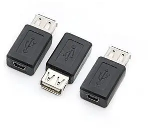 3 Pack USB 2.0 A Female to USB B Mini 5 Pin Female Adapter Converter 3 Pack USB 2.0 A Female to USB B Mini 5 Pin Female Adapter Converter