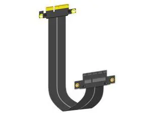 WISDUM 200mm PCIe 4.0 X4 Riser Cable for M.2, WiFi, Firewire, USB, Sound Cards, etc WISDUM 200mm PCIe 4.0 X4 Riser Cable for M.2, WiFi, Firewire, USB, Sound Cards, etc