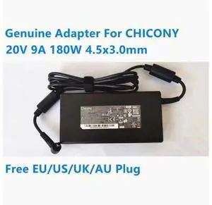 Chicony 20V 9A 180W A17-180P4B A180A063P Power Supply AC Adapter For MSI GF66 GF75 CREATOR Z16 A11UET Laptop Charger Chicony 20V 9A 180W A17-180P4B A180A063P Power Supply AC Adapter For MSI GF66 GF75 CREATOR Z16 A11UET Laptop Charger