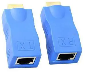 HDMI Extender, HDMI to RJ45 Network Cable Extender Converter Repeater Over Cat 5e/6 1080p up to 30m for HDTV, PS4, STB - Request Pure Copper Cat 5e/6 Wire - Not Support HDCP HDMI Extender, HDMI to RJ45 Network Cable Extender Converter Repeater Over Cat 5e/6 1080p up to 30m for HDTV, PS4, STB - Request Pure Copper Cat 5e/6 Wire - Not Support HDCP