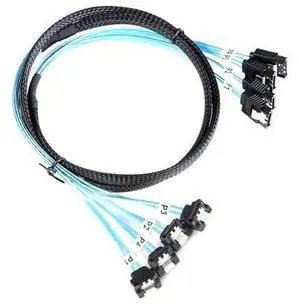 SATA-III Cable:1M 4Pcs/Set Thin Right-Angle SATA Cable 90-Degree, Bundled Angled to Straight SAS 6Gbps Data Replacement for Server-Raid SDD HDD CD DVD Drives (3.3FT) SATA-III Cable:1M 4Pcs/Set Thin Right-Angle SATA Cable 90-Degree, Bundled Angled to Straight SAS 6Gbps Data Replacement for Server-Raid SDD HDD CD DVD Drives (3.3FT)