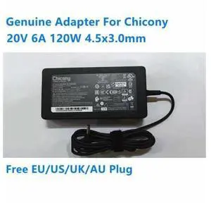20V 6A 120W 4.5x3.0mm Chicony A17-120P2A A12A055P THIN Power Supply AC Adapter For MSI CF63 MS-16R5 Laptop Charger 20V 6A 120W 4.5x3.0mm Chicony A17-120P2A A12A055P THIN Power Supply AC Adapter For MSI CF63 MS-16R5 Laptop Charger