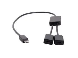WISDUM Micro USB 2.0 OTG to Dual Ports Micro USB 2.0 5Pin Female Hub Cable Compatible for Laptop PC & Mouse & Flash Disk WISDUM Micro USB 2.0 OTG to Dual Ports Micro USB 2.0 5Pin Female Hub Cable Compatible for Laptop PC & Mouse & Flash Disk
