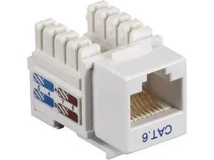 CAT6-50Pack CAT6 Keystone Jack - Unshielded, RJ45, White, 50-Pack CAT6-50Pack CAT6 Keystone Jack - Unshielded, RJ45, White, 50-Pack