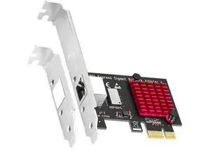 WISDUM LE8111H PCIe Network Card for Desktop PC, 1000/100/10Mbps Gigabit Ethernet RJ45 LAN Port, PCIE X1 Interface, Regular & Low Profile Bracket WISDUM LE8111H PCIe Network Card for Desktop PC, 1000/100/10Mbps Gigabit Ethernet RJ45 LAN Port, PCIE X1 Interface, Regular & Low Profile Bracket