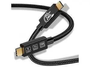 USB 4 Extension 0.5M Super High Speed 80Gbps Thunderbolt 5 Data Cable 240W Quick Charging 16K Ultra HD Video Connection USB Type-C Cable USB 4 Extension 0.5M Super High Speed 80Gbps Thunderbolt 5 Data Cable 240W Quick Charging 16K Ultra HD Video Connection USB Type-C Cable