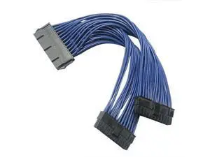 5X Set ATX 24Pin 1 to 2 Power Extension Cable PSU Male to Female Y Splitter TOP 5X Set ATX 24Pin 1 to 2 Power Extension Cable PSU Male to Female Y Splitter TOP