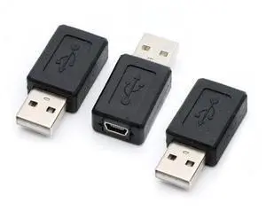 3 Pack USB 2.0 A Male to USB B Mini 5 Pin Female Adapter Converter 3 Pack USB 2.0 A Male to USB B Mini 5 Pin Female Adapter Converter