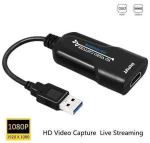 HD 1080P HDMI To USB 3.0 Video Capture Card Game Recording Box for Computer Youtube OBS Etc. Live Streaming Broadcast HD 1080P HDMI To USB 3.0 Video Capture Card Game Recording Box for Computer Youtube OBS Etc. Live Streaming Broadcast