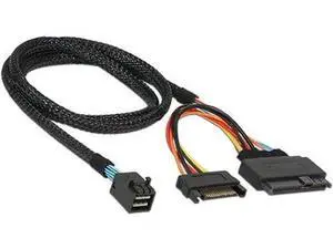 Internal 12G U.2 Cable (HD MiniSAS SFF-8643 to U.2 SFF-8639) with SATA Power (50cm) Internal 12G U.2 Cable (HD MiniSAS SFF-8643 to U.2 SFF-8639) with SATA Power (50cm)