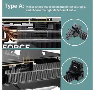 PCI-e 5.0 12VHPWR 16Pin Right Angle Adapter Female to Male Extension Cable, 16AWG 600W 12VHPWR 90 Degree Adapter for Graphic Card GPU 12+4pin RTX 3090Ti 4070Ti 4080 4090 (Type A) PCI-e 5.0 12VHPWR 16Pin Right Angle Adapter Female to Male Extension Cable, 16AWG 600W 12VHPWR 90 Degree Adapter for Graphic Card GPU 12+4pin RTX 3090Ti 4070Ti 4080 4090 (Type A)