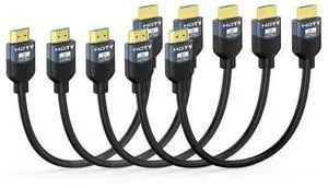 8K Short HDMI 2.1 Cables 1 Foot 5-Pack, High Speed HDMI Gaming Monitor Cable for PS5 TV-8K ARC&eARC HDMI Cord-165/180/240Hz, HDCP2.3, 3D/HDR10 for Soundbar, PS5, PS4, TV, Xbox, Roku, Cinema, Computer 8K Short HDMI 2.1 Cables 1 Foot 5-Pack, High Speed HDMI Gaming Monitor Cable for PS5 TV-8K ARC&eARC HDMI Cord-165/180/240Hz, HDCP2.3, 3D/HDR10 for Soundbar, PS5, PS4, TV, Xbox, Roku, Cinema, Computer