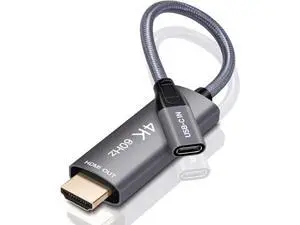 USB-C Female to HDMI Male Cable Adapter,USB Type C 3.1 Input to HDMI Ouput Converter,4K 60Hz USBC Thunderbolt 3 Adapter for New MacBook Pro,Mac Air,Chromebook Pixel and More USB-C Female to HDMI Male Cable Adapter,USB Type C 3.1 Input to HDMI Ouput Converter,4K 60Hz USBC Thunderbolt 3 Adapter for New MacBook Pro,Mac Air,Chromebook Pixel and More