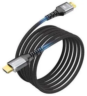 WISDUM 8K HDMI Cable 10 FT, HDMI 2.1 Gaming Cord, Support 8K@60Hz, 4K@120Hz, Dynamic HDR10+, SBTM, VRR, QFT, ALLM, 3D, HDCP 2.3 for PS5, Xbox, Nintendo Switch, TV, PC, Monitor, Graphics Card WISDUM 8K HDMI Cable 10 FT, HDMI 2.1 Gaming Cord, Support 8K@60Hz, 4K@120Hz, Dynamic HDR10+, SBTM, VRR, QFT, ALLM, 3D, HDCP 2.3 for PS5, Xbox, Nintendo Switch, TV, PC, Monitor, Graphics Card
