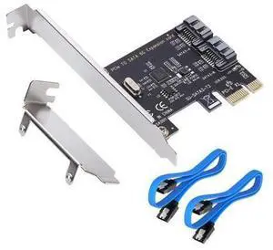 PCI Express 3.0 (2-Port) Controller Card, PCIe to SATA III 6Gb/s Converter, Supports SSD and HDD, Includes Bracket and 2 SATA Cables PCI Express 3.0 (2-Port) Controller Card, PCIe to SATA III 6Gb/s Converter, Supports SSD and HDD, Includes Bracket and 2 SATA Cables