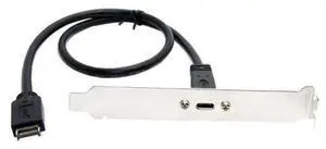 USB 3.1 Type-E Motherboard Front Panel Header Connector to USB-C Back Panel Extension Cable - 40cm USB 3.1 Type-E Motherboard Front Panel Header Connector to USB-C Back Panel Extension Cable - 40cm