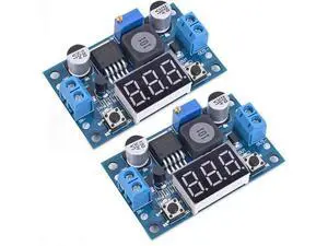 LM2596 Adjustable DC-DC Step-Down Buck Converter Module with LED Voltmeter Display, Voltage Regulator 4.0-40V Input to 1.25-37V Output Power Supply Module (Pack of 2) LM2596 Adjustable DC-DC Step-Down Buck Converter Module with LED Voltmeter Display, Voltage Regulator 4.0-40V Input to 1.25-37V Output Power Supply Module (Pack of 2)