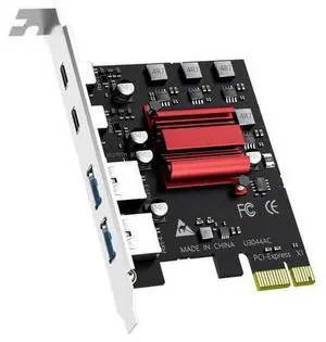 BUCIER U3044AC 4-Port (2 x Type-C+ 2 x Type-A) USB 3.0 5Gbps PCIe Expansion Card for Intel, AMD, and ARM Platform, Compatible with Windows and Linux (Not Support Mac OS) BUCIER U3044AC 4-Port (2 x Type-C+ 2 x Type-A) USB 3.0 5Gbps PCIe Expansion Card for Intel, AMD, and ARM Platform, Compatible with Windows and Linux (Not Support Mac OS)