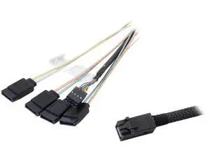 1m Internal Cable SFF8643 to x4 SATA HDD (mini SAS HD to SATA data port) 1m Internal Cable SFF8643 to x4 SATA HDD (mini SAS HD to SATA data port)