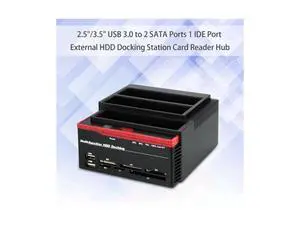 External Triple SATA IDE HDD Docking Station 2.5''/3.5''Hard Drive Card Reader External Triple SATA IDE HDD Docking Station 2.5''/3.5''Hard Drive Card Reader