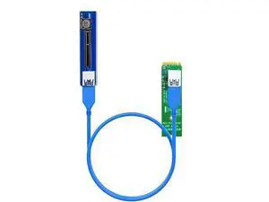 UEX108 600mm M.2 to PCIe X4 Riser Cable (PCIe 3.0 X1 Speed),for PCIe WiFi Card, M.2 PCIe Card, USB PCIe Card, Sound Card, etc UEX108 600mm M.2 to PCIe X4 Riser Cable (PCIe 3.0 X1 Speed),for PCIe WiFi Card, M.2 PCIe Card, USB PCIe Card, Sound Card, etc