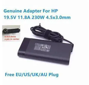 TPN-DA12 19.5V 11.8A 230W 4.5x3.0mm TPN-LA10 M35733-003 AC Adapter For HP OMEN 7 OMEN 6 PRO Laptop Power Supply Charger TPN-DA12 19.5V 11.8A 230W 4.5x3.0mm TPN-LA10 M35733-003 AC Adapter For HP OMEN 7 OMEN 6 PRO Laptop Power Supply Charger