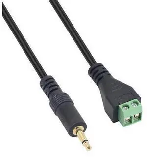 3.5mm Terminal Block Cable, 1/8 Inch TS Mono Solderless Screw Terminal Speaker Wire 3.5mm 2 pole Male to 2Pin Bolt Headphone Balum Patch Cord (2 Pack-32CM) 3.5mm Terminal Block Cable, 1/8 Inch TS Mono Solderless Screw Terminal Speaker Wire 3.5mm 2 pole Male to 2Pin Bolt Headphone Balum Patch Cord (2 Pack-32CM)