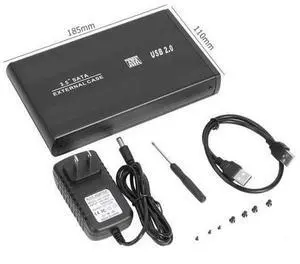 BUCIER 3.5 inch USB 3.0 To SATA Port Portable 5-Gbps External SSD Hard Drive Enclosure Compatible Operating System For Windows 98/SE(black ) BUCIER 3.5 inch USB 3.0 To SATA Port Portable 5-Gbps External SSD Hard Drive Enclosure Compatible Operating System For Windows 98/SE(black )