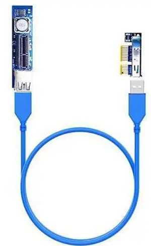 WISDUM UEX101 600mm PCIe 3.0 X1 Riser Cable for PCIe WiFi Card, M.2 PCIe Card, Firewire Card, USB PCIe Card, Sound Card, etc WISDUM UEX101 600mm PCIe 3.0 X1 Riser Cable for PCIe WiFi Card, M.2 PCIe Card, Firewire Card, USB PCIe Card, Sound Card, etc