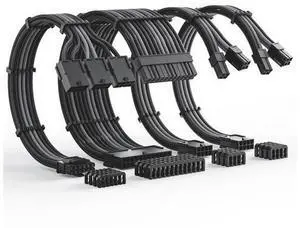 AsiaHorse 12VHPWR Cable Extension Kit, 16AWG Pcie 5.0 PSU Cable Extension Kit Soft Braided Power Supply Cable Extension, 24pin ATX /4+4pin EPS /12+4pin 30CM Length with Cable Combs AsiaHorse 12VHPWR Cable Extension Kit, 16AWG Pcie 5.0 PSU Cable Extension Kit Soft Braided Power Supply Cable Extension, 24pin ATX /4+4pin EPS /12+4pin 30CM Length with Cable Combs