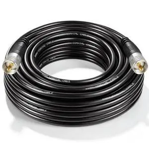 RG8x Coaxial Cable, CB Coax Cable, 75ft UHF PL259 Male to Male Low Loss CB Antenna Cables, 50 Ohm for HAM Radio, Antenna Analyzer RG8x Coaxial Cable, CB Coax Cable, 75ft UHF PL259 Male to Male Low Loss CB Antenna Cables, 50 Ohm for HAM Radio, Antenna Analyzer