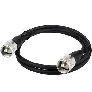 RG8x Jumper Cable, 3ft CB Coax Cable PL259 UHF Connector 50 ohm Low Loss for Ham Radio, Antenna Analyzer, Dummy Load and SWR Meter RG8x Jumper Cable, 3ft CB Coax Cable PL259 UHF Connector 50 ohm Low Loss for Ham Radio, Antenna Analyzer, Dummy Load and SWR Meter